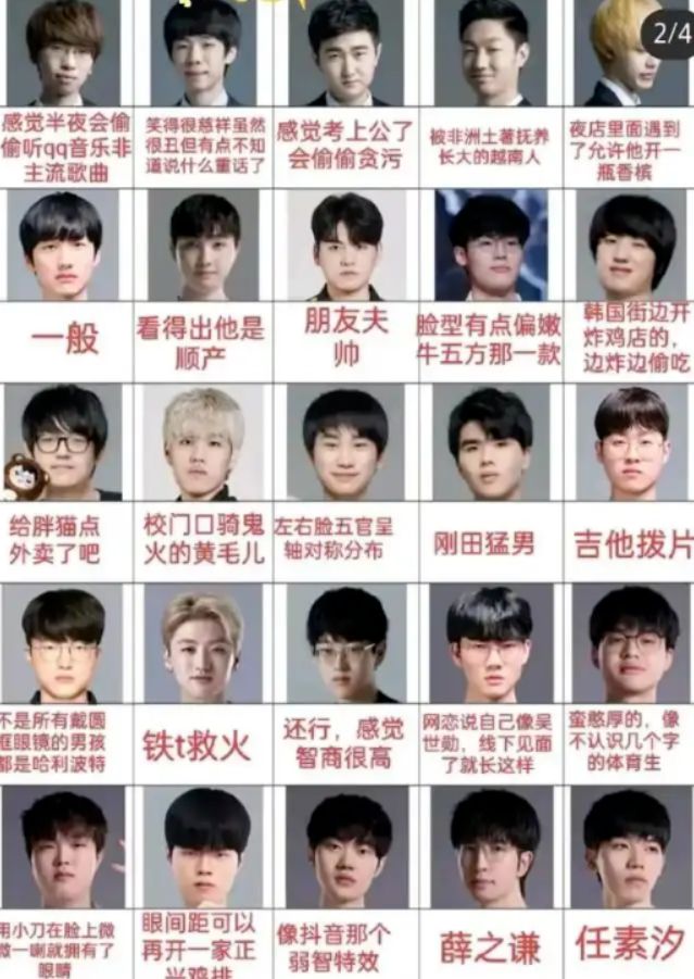 小红书女生点评LPL选手颜值JKL只是还行没有一个是正面评价(图5)