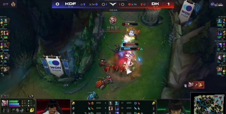 ShowMaker+Canyon冠军中野统治发挥DK 2-0 横扫拿下KDF(图2)