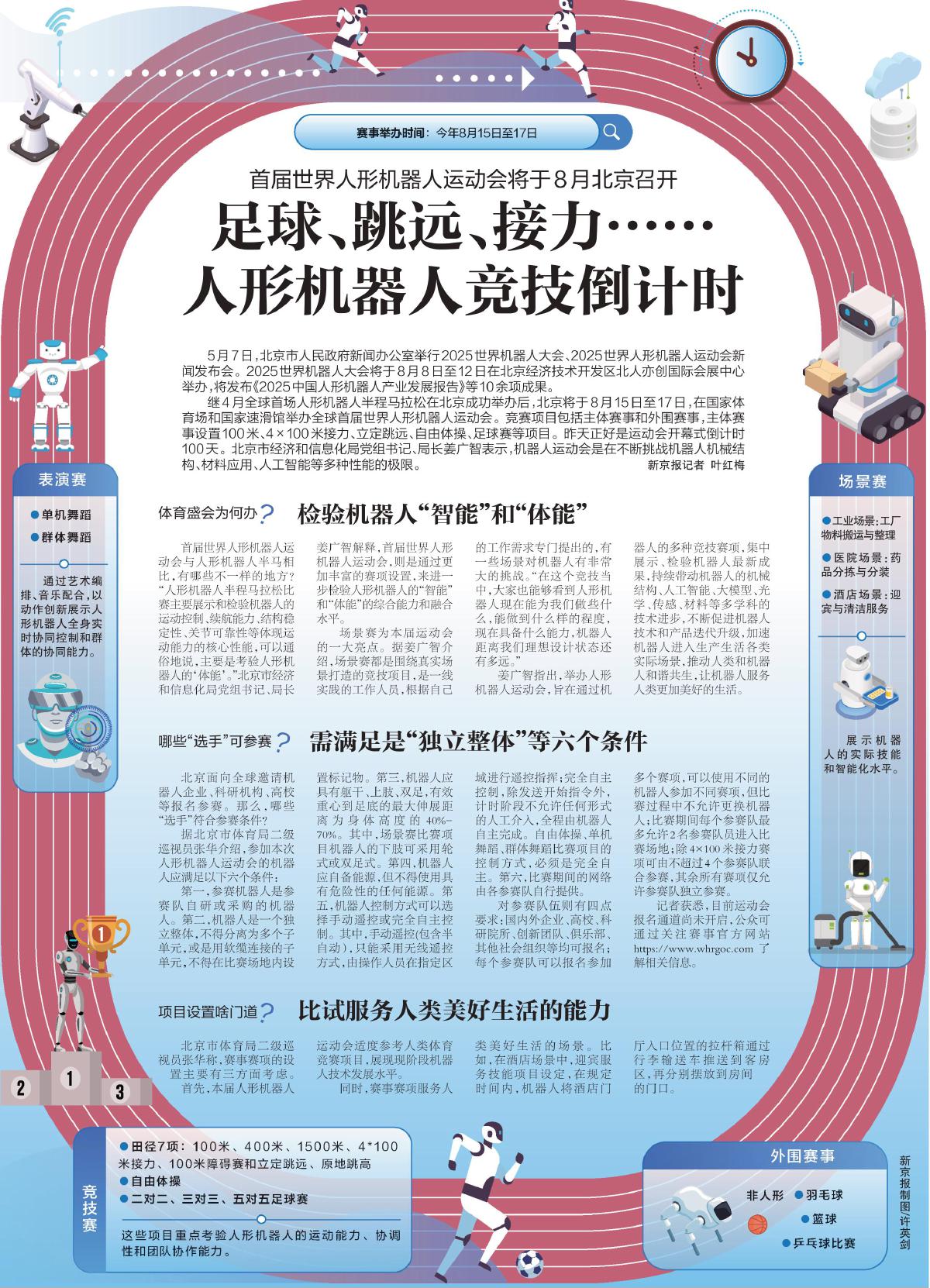 足球、跳远、接力……人形机器人竞技倒计时